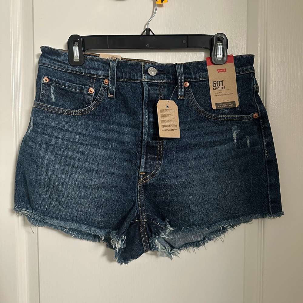 Levi's Women's Blue Denim Shorts